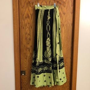 Wrap maxi skirt from South Africa